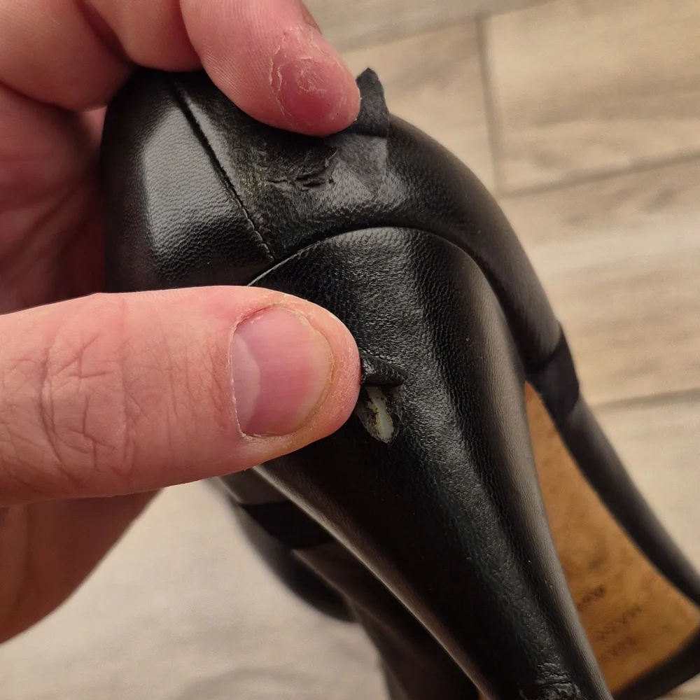 MARC JACOBS Italy Proposal Black Leather‎ Bow Sz 8.5 B Womens Pumps Heels RARE